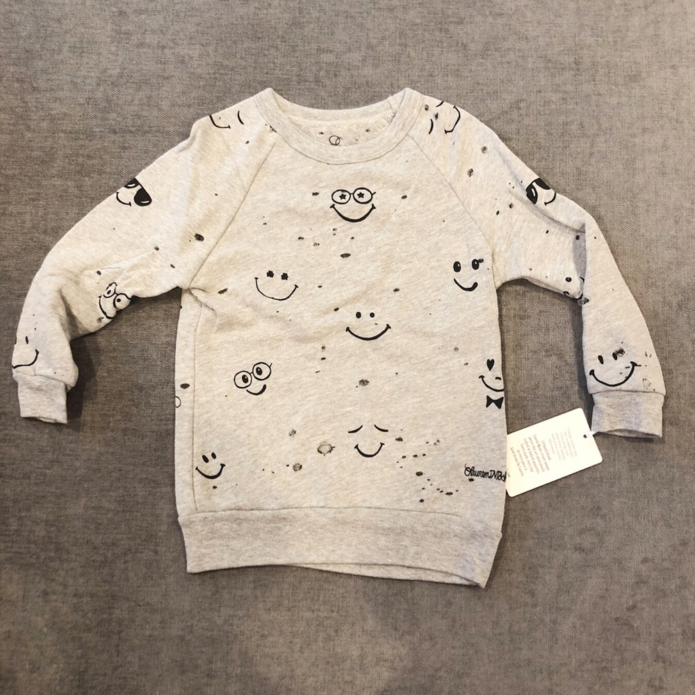 New Lauren Moshi Light Gray Sweatshirt